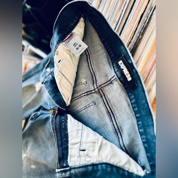 NWT | Express | Women’s Stretch Denim Perfect - “High-Rise Ankle” Jeans - Picture 3 of 7